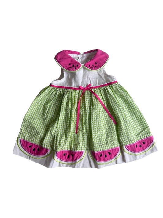 Vintage babykjole med vandmelon design str. 86