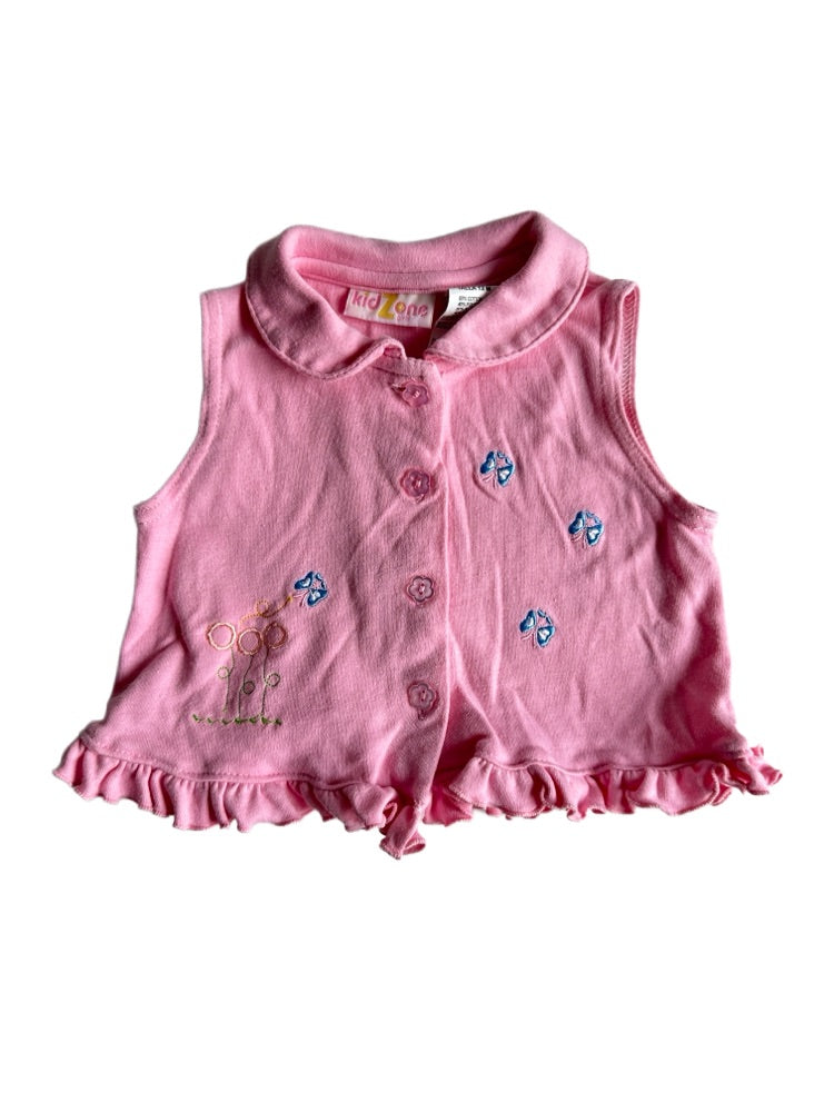 Vintage baby vest top str 12 mdr.