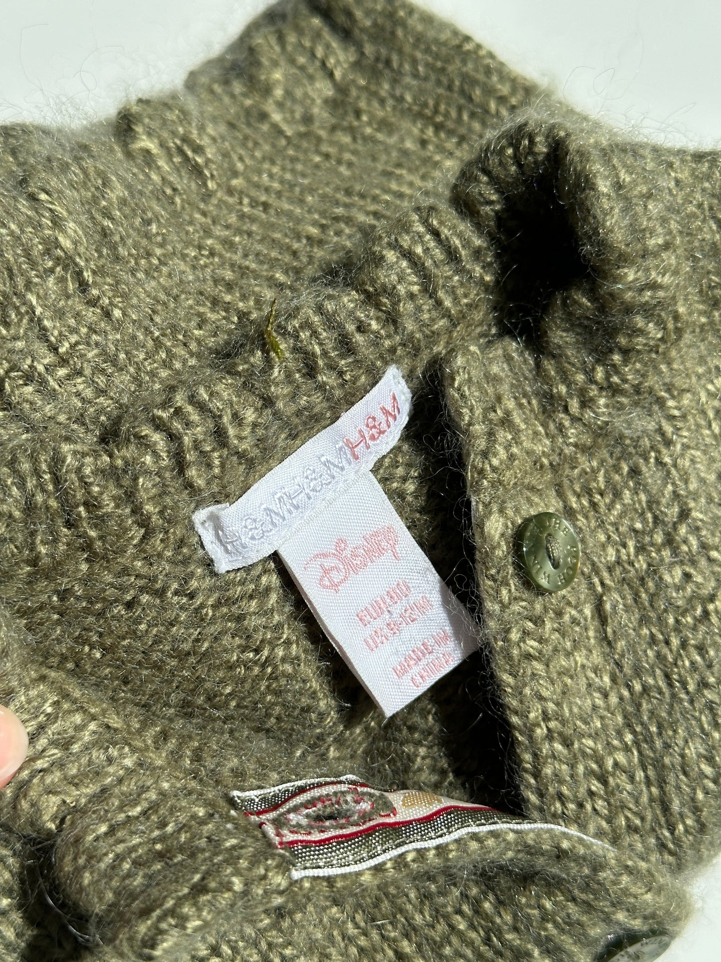 Vintage Peter Plys cardigan str. 9-12 mdr.
