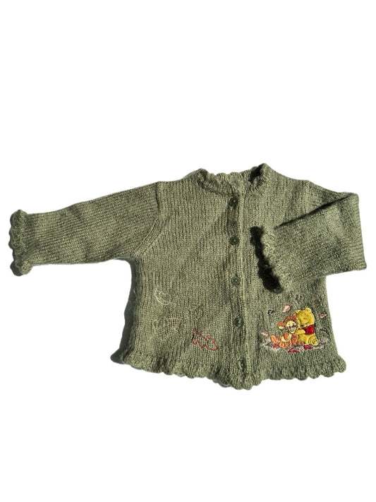 Vintage Peter Plys cardigan str. 9-12 mdr.