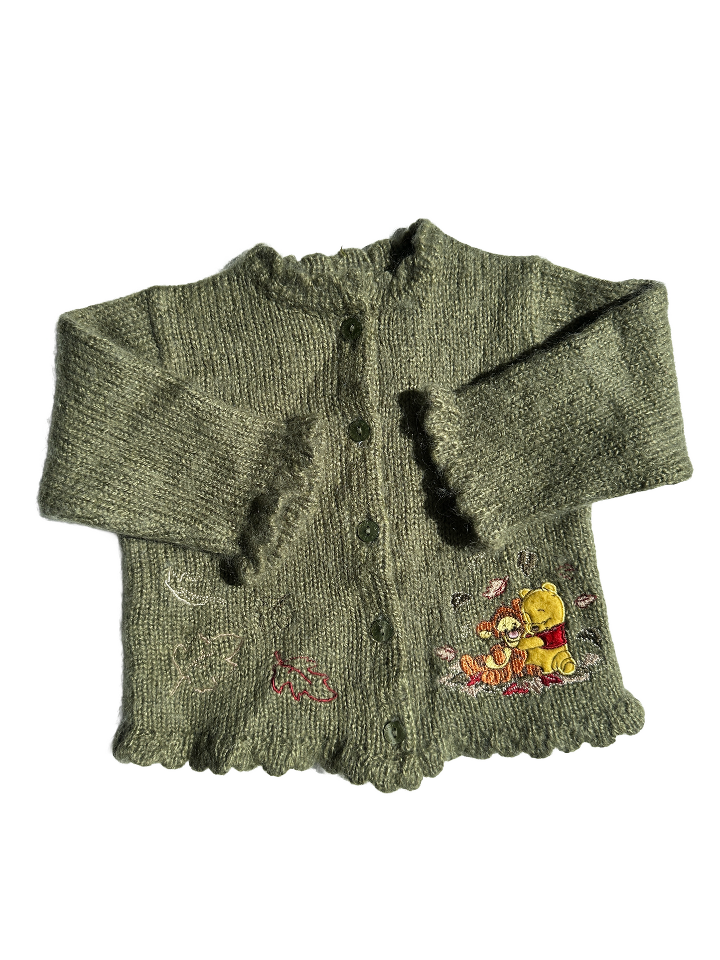 Vintage Peter Plys cardigan str. 9-12 mdr.
